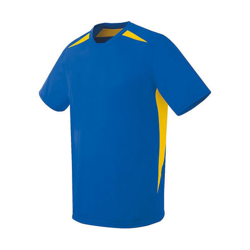 Russell Athletic Adult Hawk Jersey (322870), Color 'Royal/Athletic Gold'